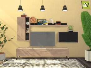 Sims 4 — Celestia Living Room TV Units by ArtVitalex — - Celestia Living Room TV Units - ArtVitalex@TSR, Jun 2020 - All