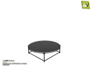 Sims 3 — Graeagle Roung Coffee Table by ArtVitalex — - Graeagle Roung Coffee Table - ArtVitalex@TSR, Jun 2020