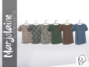 Sims 4 — Marjolaine - T-shirt by Syboubou — For this collection, the clothes are in a relaxed and casual style. The