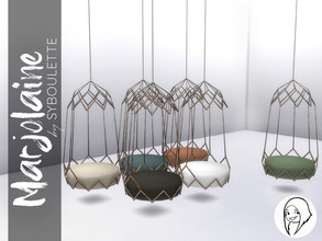 Sims 4 — Marjolaine - Swing Chair by Syboubou — This swing chair is ideal for Sims who like to read in a confortable and