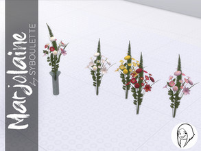 Sims 4 — Marjolaine - Wild Flowers by Syboubou — This a bouquet of wild flowers to add a spring touch to any decoration. 