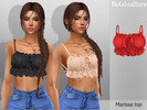 Sims 4 — Belaloallure_Marissa top by belal19972 — Simple ruffle top for your sims , enjoy :) 