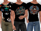 Sims 4 — Male Logo Tshirts  by saliwa — Male Logo Tshirts 7 New Logo Tees