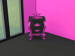 Sims 4 — Majestic Bathroom Sink by BlackCat27 — The Majestic Bathroom Sink comes in 6 vibrant colours, namely pink, red,