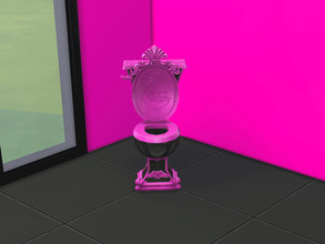 Sims 4 — Majestic Bathroom Toilet by BlackCat27 — The Majestic Bathroom Bathub comes in 6 vibrant colours, namely pink,