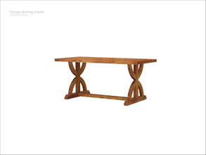 Sims 4 — [Tessa dining] - dining table short by Severinka_ — Dining table short From the set 'Tessa dining room' Build /