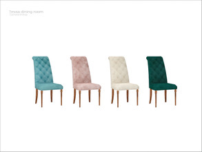 Sims 4 — [Tessa dining] - dining chair by Severinka_ — Dining chair From the set 'Tessa dining room' Build / Buy