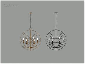 Sims 4 — [Tessa dining] - ceiling lamp by Severinka_ — Ceiling lamp From the set 'Tessa dining room' Build / Buy