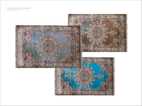 Sims 4 — [Tessa dining] - rug by Severinka_ — Big oriental rug From the set 'Tessa dining room' Build / Buy category: