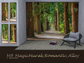 Sims 4 — MB-MagicMural_Romantic_Alley by matomibotaki — MB-MagicMural_Romantic_Alley, a lovely alley to take a walk and