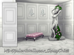 Sims 4 — MB-OpulentWallwear_ClassyChic2 by matomibotaki — MB-OpulentWallwear_ClassyChic2, elegant wall paneling with