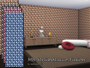 Sims 4 — MB-StylishStucco_Fusion by matomibotaki — MB-StylishStucco_Fusion, unique structural patterned wallpaper, comes