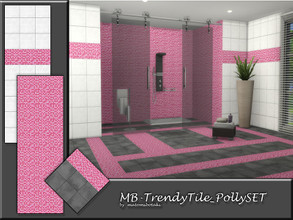 Sims 4 — MB-TrendyTile_PollySET by matomibotaki — MB-TrendyTile_PollySET, elegant and modern tille floor and wall set,