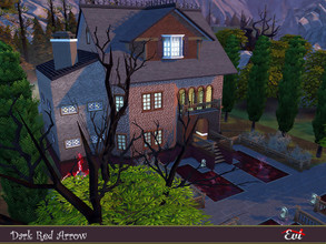 Sims 4 — Dark Red Arrow by evi —  The story says that this four member family bought a new comfortable two floor house
