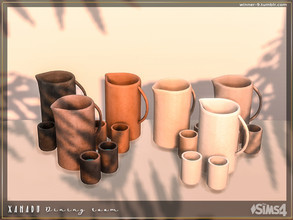 Sims 4 — Xanadu Jug and cups by Winner9 — Jug and cups from my dining room Xanadu, you can find it easy in your game by