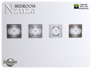 Sims 4 — Nzuza bedroom wall  clock by jomsims — Nzuza bedroom wall clock