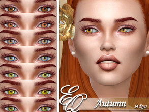 Sims 4 — Autumn Eyes by EvilQuinzel — - Facepaint category; - Female and male; - All ages ; - All species ; - 14 colors;