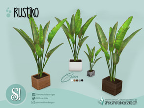 Sims 4 — Rustiko banana plant by SIMcredible! — by SIMcredibledesigns.com available at TSR 5 colors variations