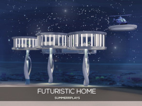 Sims 4 — Futuristic Home by Summerr_Plays — A futuristic and sci-fi home in the waters of Sulani. It consists out of 3