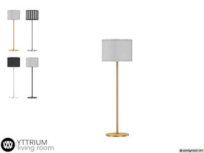 Sims 4 — Yttrium Floor Lamp by wondymoon — - Yttrium Living Room - Floor Lamp - Wondymoon|TSR - Creations'2020