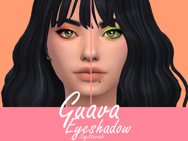 Sims 4 — Guava Eyeshadow by Sagittariah — base game compatible 10 swatches properly tagged enabled for all occults