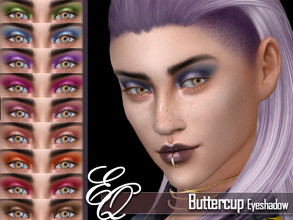 Sims 4 — Buttercup Eyeshadow by EvilQuinzel — - Eyeshadow category; - Female and male; - Teen + ; - All species ; - 10