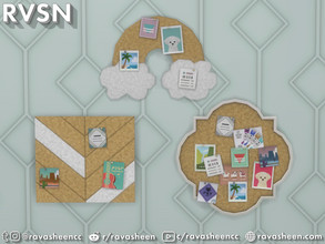 Sims 4 — Major Inspo Corkboard Add On by RAVASHEEN — This is a followup to the orig Major Inspo Corkboard and Art Print