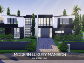 Sims 4 — Modern Luxury Mansion  by Summerr_Plays — This modern luxury mansion is perfect for your celebrity couple who