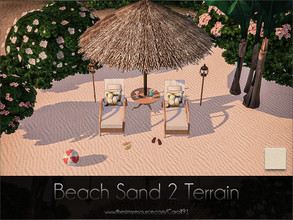 Sims 4 — Beach Sand 2 Texture by Caroll912 — A single recolour sand-like terrain paint with a larger texture detail.