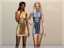 Sims 4 — Ula by laupipi2 — Short embellished haute couture dress with 6 Swatches!