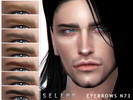 Sims 4 — Eyebrows N73 by Seleng — Male 10 colours Custom Thumbnail The picture was taken with HQ mod Happy Simming!