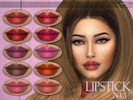 Sims 4 — [MH] Lipstick N15 by MagicHand — --16 available colors-- --Compatible with HQ settings-- --CAS thumbnail--