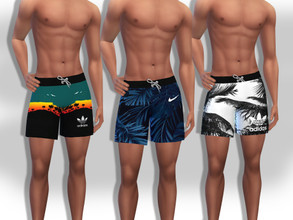 Sims 4 — Swimming Shorts For Men by saliwa — Swimming Shorts For Men
