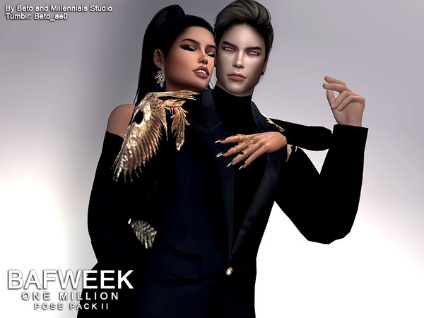 Sims 4 — One Million II - Pose pack by Beto_ae0 — With these poses your sims will radiate elegance and charisma, I hope