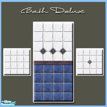 Sims 2 — Bath Delux by elmazzz — Luxurious bath set including a wall and 2 floor tiles
