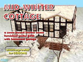 Sims 2 — Mid-Winter Cottage by Tiko — 