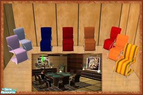 Sims 2 — Reflexsims Mazarin Chairs by Eisbaerbonzo — For all who love this set like me. 8 additional colours. It\'s great