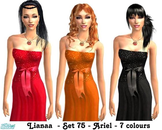 Sims 2 — Set 75 Ariel by Lianaa — Set 75 Ariel - 7 colours
