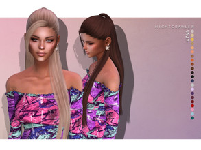 Sims 4 — Nightcrawler-Salty (HAIR) by Nightcrawler_Sims — NEW HAIR MESH T/E Smooth bone assignment All lods 22colors