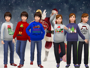 Sims 4 — Child's Christmas Sweater - Holiday Celebration Required by twosister422 — Children's Christmas Sweater - for