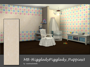 Sims 4 — MB-HiggledyPiggledy_Puppies3 by matomibotaki — MB-HiggledyPiggledy_Puppies3, basic matching wallpaper for your