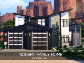 Sims 4 — Modern Family Home by Summerr_Plays — This modern family home in Strangerville is perfect for a large Sim