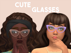 Sims 4 — {Fyzarix} Cute Glasses by Fyzarix — - EA mesh - Base Game compatible -Costum thumbnail -10 Swatches ENJOY!