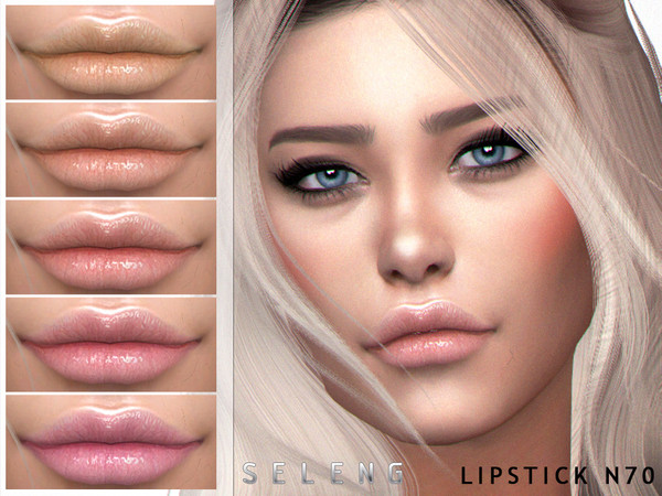 Sims 4 — Lipstick N70 by Seleng — Teen to Elder 14 colours Custom Thumbnail HQ mod compatible The picture was taken with