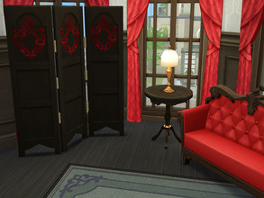 Sims 4 — Gothic Screen Divider - Base Game Recolor by twosister422 — In this life we all have choices. A nice sentiment