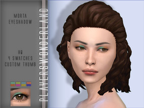 Sims 4 — Morta Eyeshadow by PlayersWonderland — HQ 4 Swatches Custom thumbnail