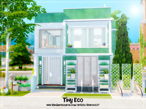Sims 4 — Tiny Eco - Nocc by sharon337 — Tier 3 - Small Home 20 x 15 lot. Value $69,635 1 Bedroom 1 Bathroom . This house