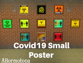 Sims 3 — Covid Poster Small by abormotova2 — Small poster from set of 3