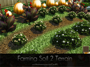 Sims 4 — Farming Soil 2 Terrain by Caroll912 — A single recolour, larger detail, soil-like terrain paint in brown tones.