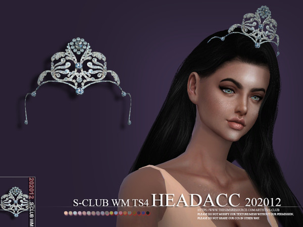 Sims 4 — S-Club ts4 WM Headacc 202012 by S-Club — Head accessories, 2 swatches,hope you like, thank you